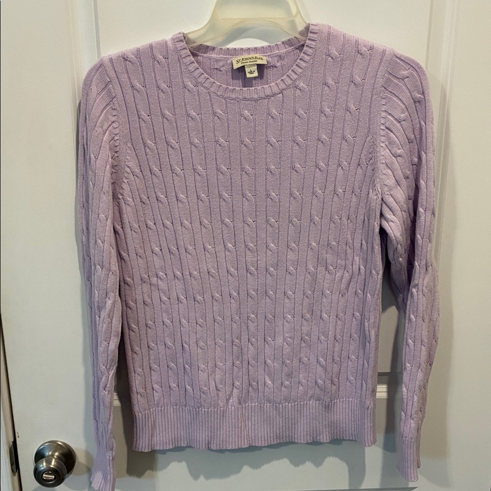 St. John's Bay Lavender Cable Knit Sweater